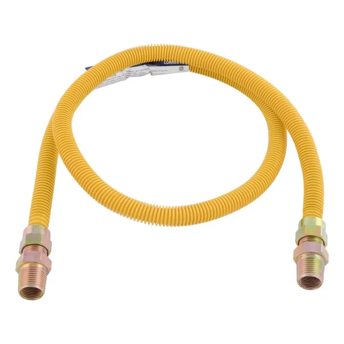 EASTMAN 48-in 1/2 -in MIP Inlet x 1/2 -in MIP Outlet Stainless steel Gas connector