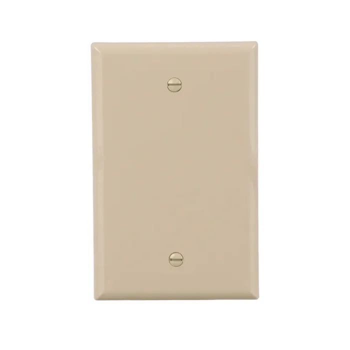 Eaton 1 -Gang Midsize Size Ivory Polycarbonate Indoor Blank Wall Plate