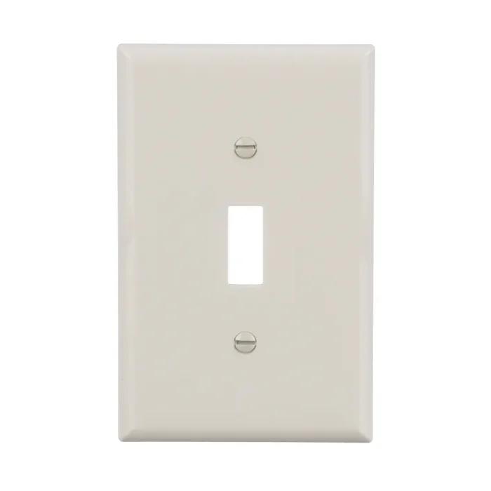 Eaton 1 -Gang Midsize Size Light almond Polycarbonate Indoor Toggle Wall Plate 10 -Pack
