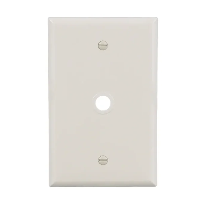 Eaton 1 -Gang Midsize Size Light almond Polycarbonate Indoor Wall Plate