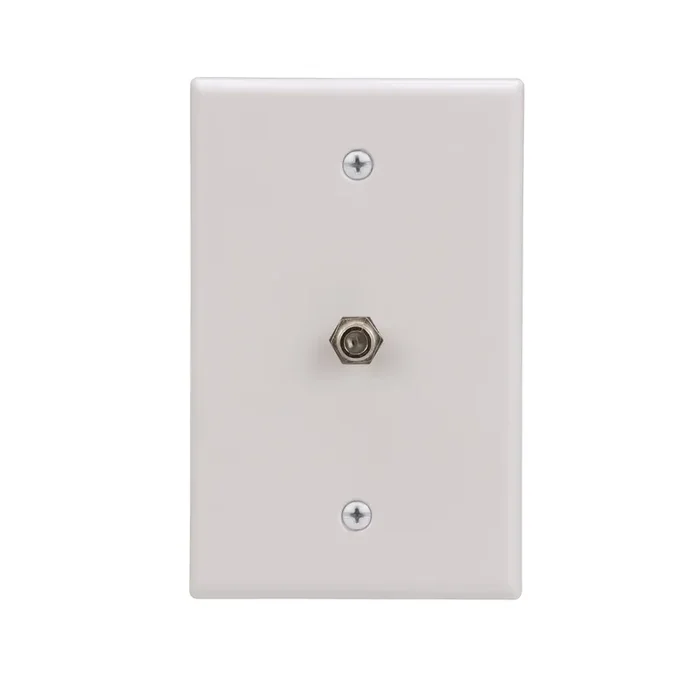 Eaton 1 -Gang Midsize Size White Plastic Indoor Wall Plate