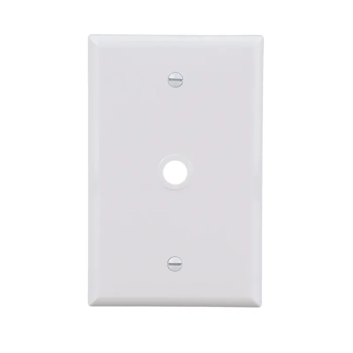 Eaton 1 -Gang Midsize Size White Polycarbonate Indoor Wall Plate