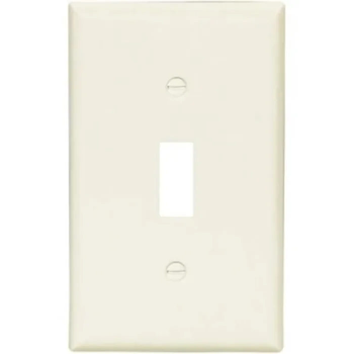 Eaton 1 -Gang Standard Size Light almond Plastic Indoor Toggle Wall Plate 10 -Pack