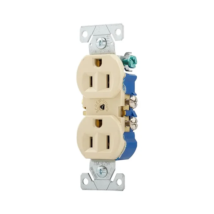 Eaton 15 -Amp 125-volt Residential Duplex Outlet , Ivory 10 -Pack