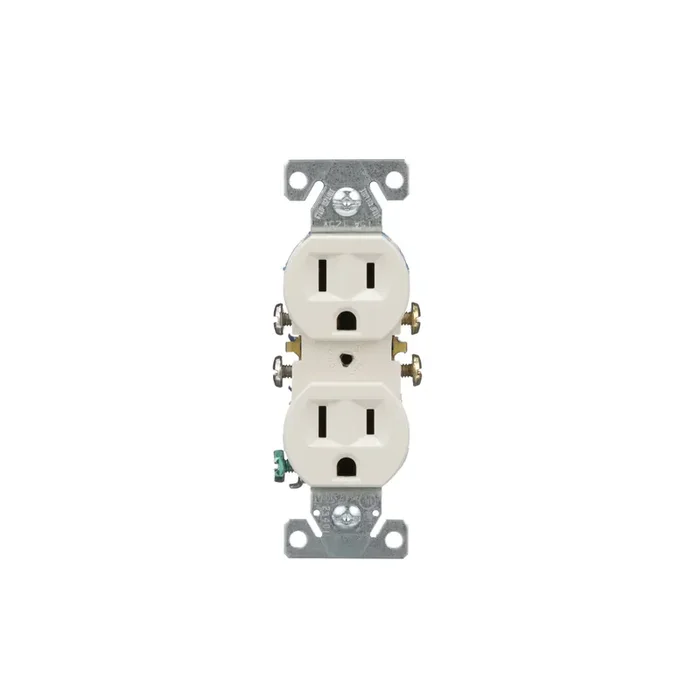 Eaton 15 -Amp 125-volt Residential Duplex Outlet , Light almond 10 -Pack