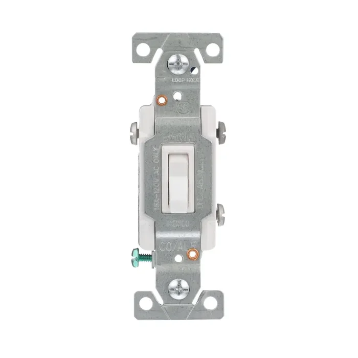 Eaton 15-amp 3-way Toggle Light Switch , White