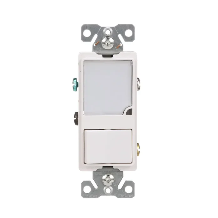 Eaton 15-amp Single-pole Night Light Combination Light Switch , White