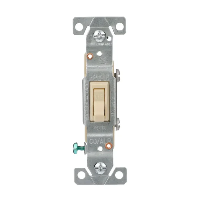 Eaton 15-amp Single-pole Toggle Light Switch , Ivory