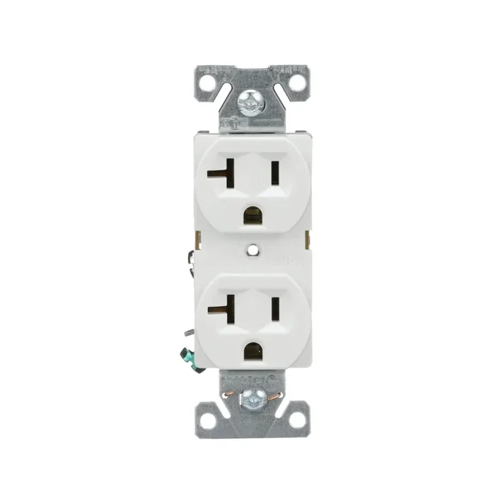 Eaton 20 -Amp 125-volt Commercial Duplex Outlet , White