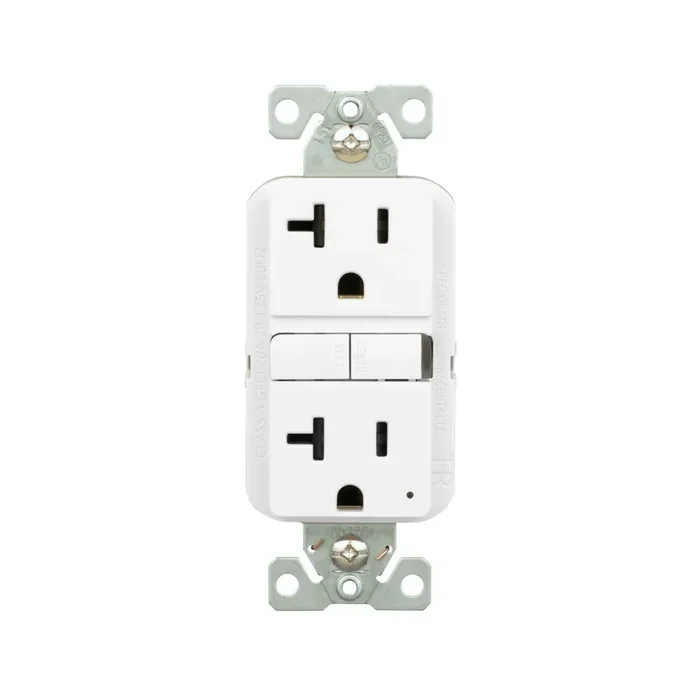 Eaton 20 -Amp 125-volt Tamper Resistant GFCI Residential Decorator Outlet , White 3 -Pack