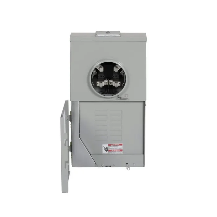 Eaton Type BR 200 -Amp 12 -Spaces 12 -Circuit Outdoor Main Lug Meter Combo Load Center