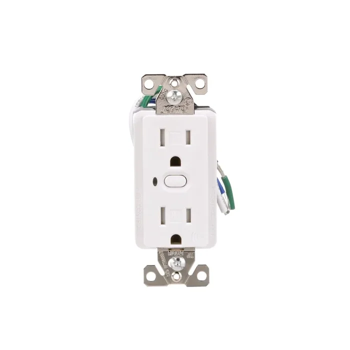 Eaton Z-Wave Plus 15 -Amp 125-volt Tamper Resistant Residential Decorator Smart Compatible Outlet , White