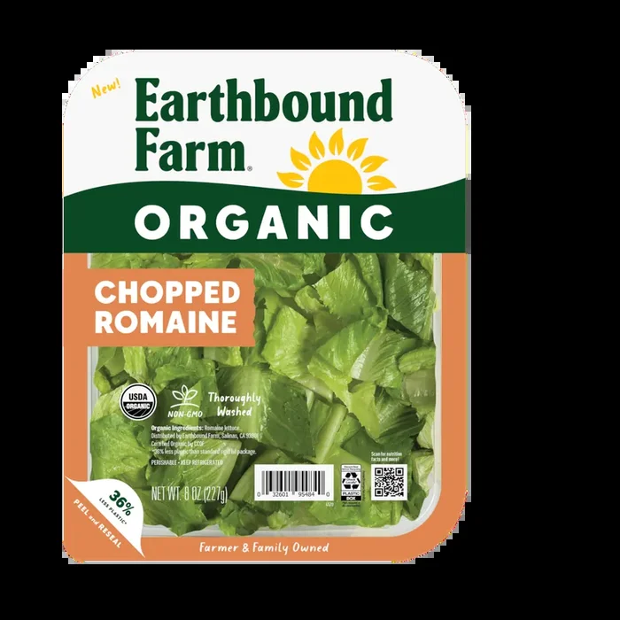 Ebf Organic Chopped Romaine 8oz – 8 OZ