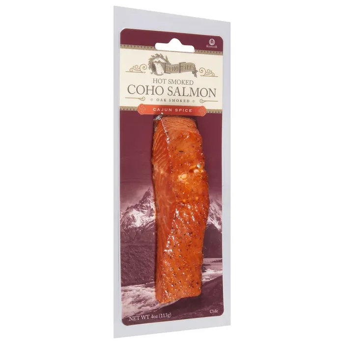 Echo Falls Hot Smoked Cajun Spice Coho Salmon 4 oz