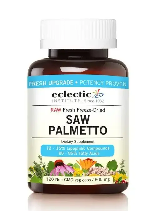 Eclectic Institute Saw Palmetto 600 Mg 120 Cap