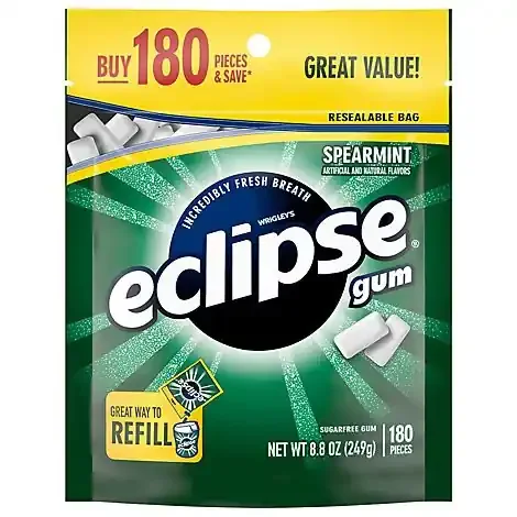 Eclipse Spearmint Gum – 8.8 Oz