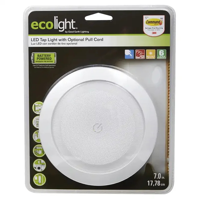 EcoLight 7″ LED Tap Closet Light