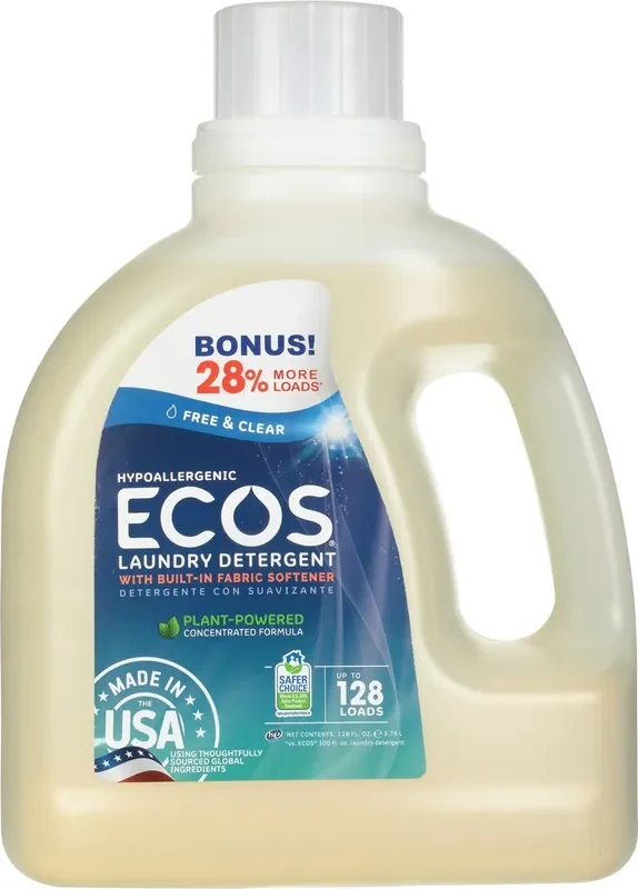 ECOS HE Free & Clear Laundry Detergent 128 fl oz