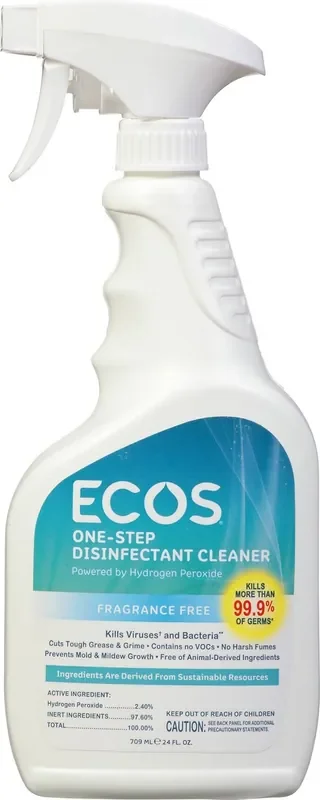 ECOS One-Step Fragrance Free Disinfectant Cleaner 24 fl oz