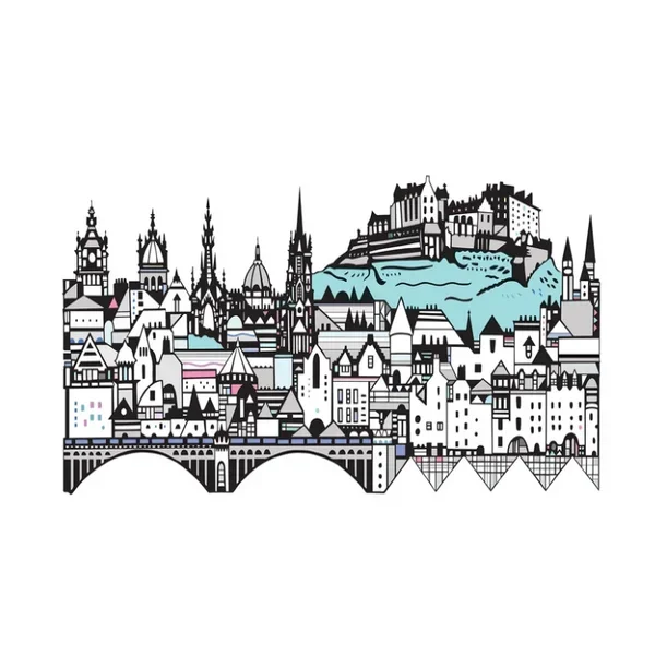 Edinburgh Skyline Digital Print