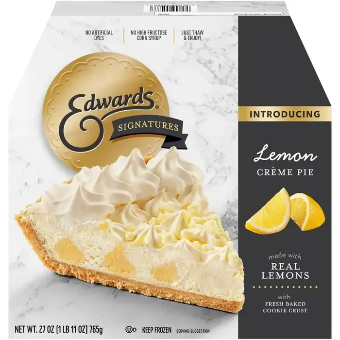 Edwards Crème Desserts Frozen Lemon Crème Pie