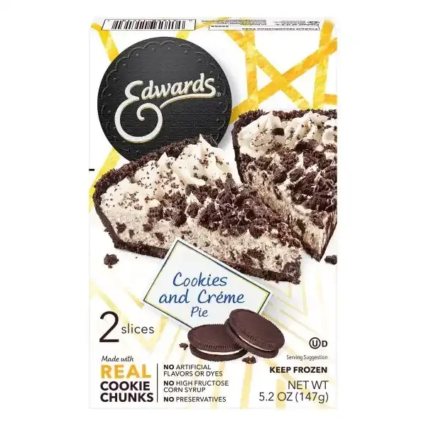 Edwards Singles Desserts Cookies and Crème Pie Slices