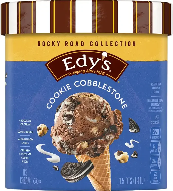 Edy‘s Cookie Cobblestone Ice Cream 1.5 qt