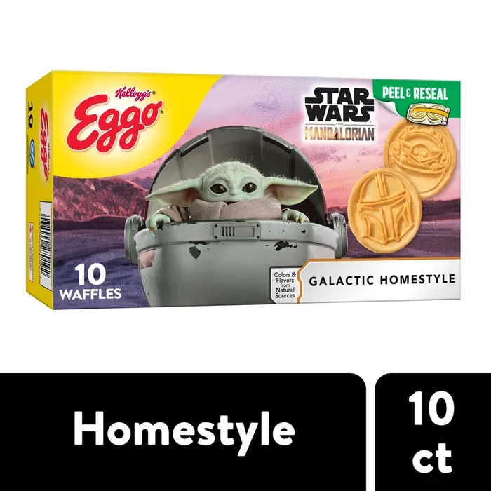 Eggo Frozen Waffles, Galactic Homestyle, 12.3 oz, Frozen