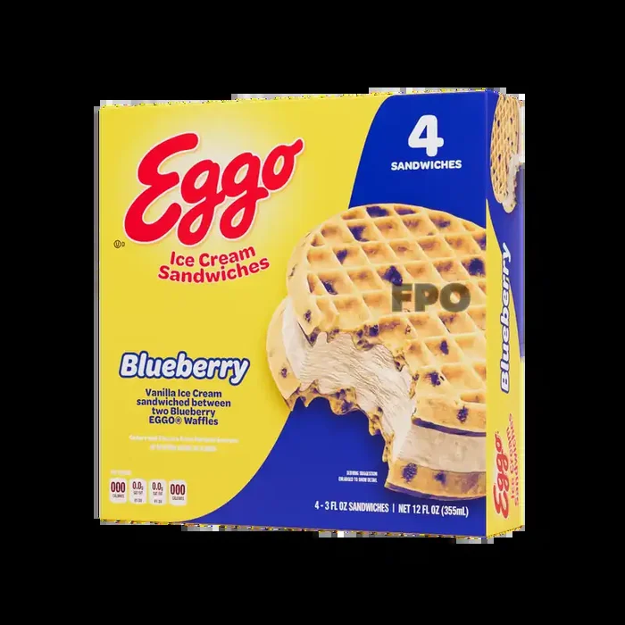 Eggo Ice Cream Sandwich- Blueberry