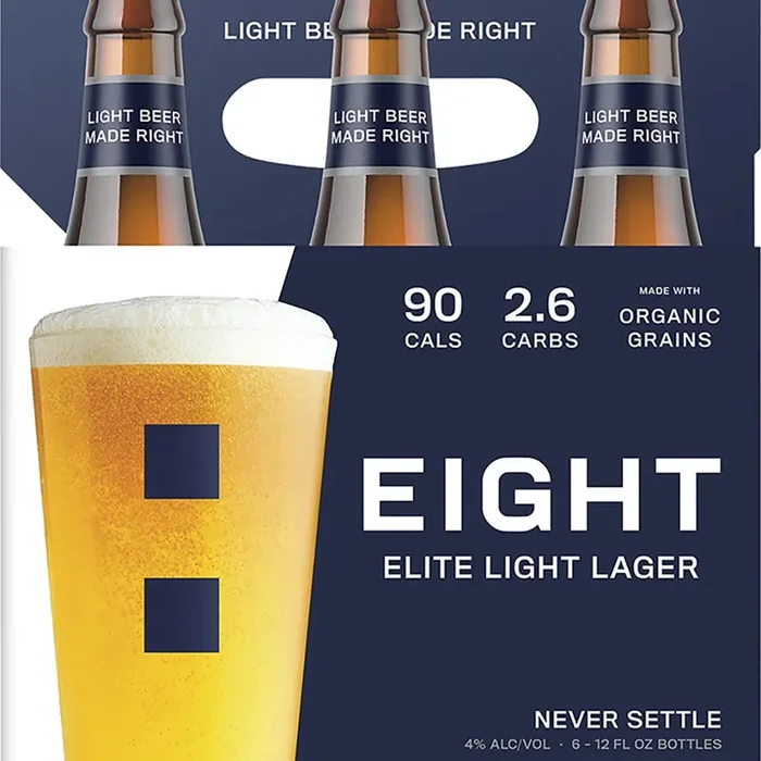 Eight Elite Light Lager 6Pk 12Oz Bottles