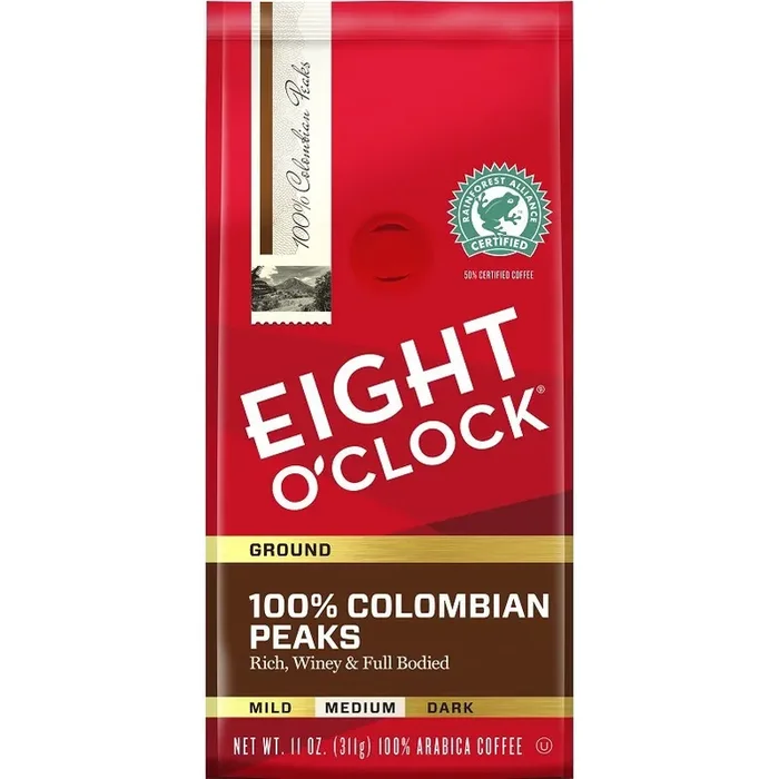 Eight O‘Clock Coffee Eight O‘Clock 100% Colombian Peaks Medium Roast Ground Coffee 11 oz