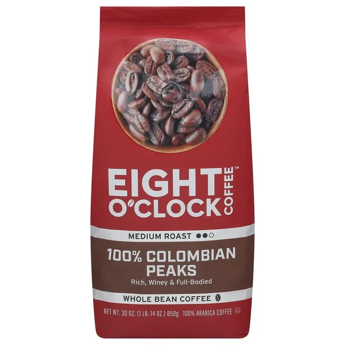 Eight O‘Clock Coffee Eight O‘Clock Colombian Peaks Whole Bean Coffee – 30 oz