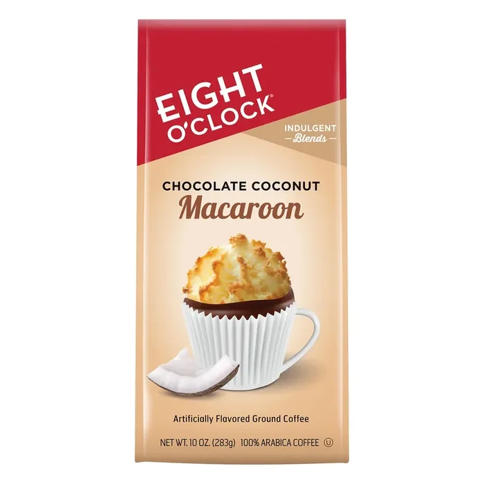 Eight O‘Clock Coffee Ground Chocolate Coconut Macaroon Coffee 10 oz