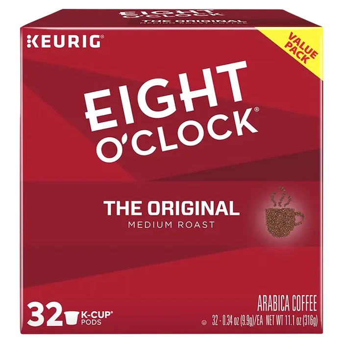 Eight O‘Clock Coffee The Original Medium Roast Pods – 32 ct
