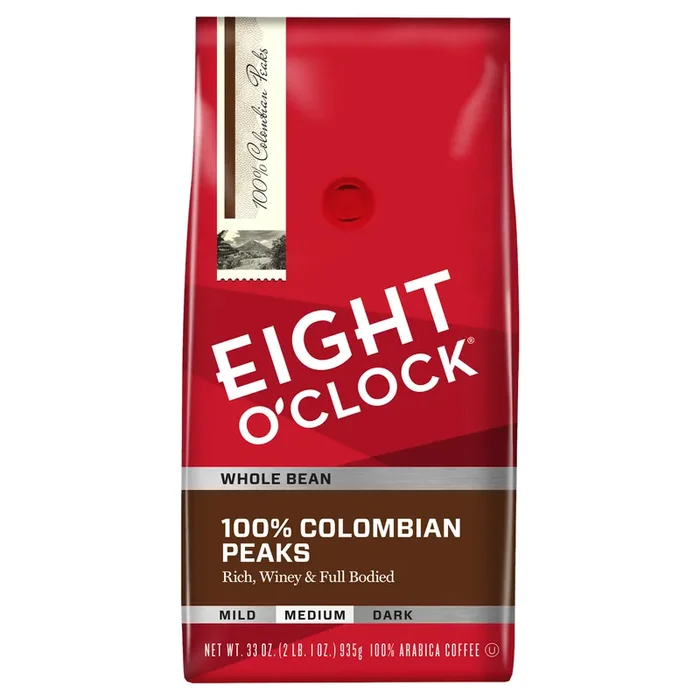 Eight O‘Clock Medium Roast Ground Coffee 100% Colombian Peaks