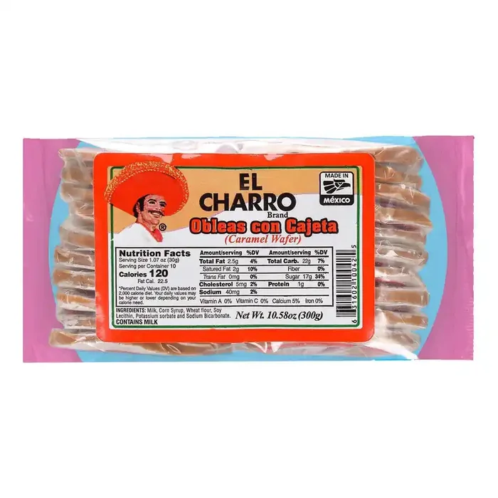 El Charro Obleas Con Cajeta Caramel Wafer
