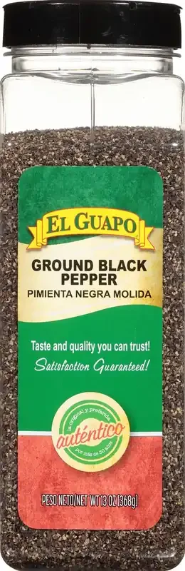 El Guapo Ground Black Pepper Shaker – 13 oz