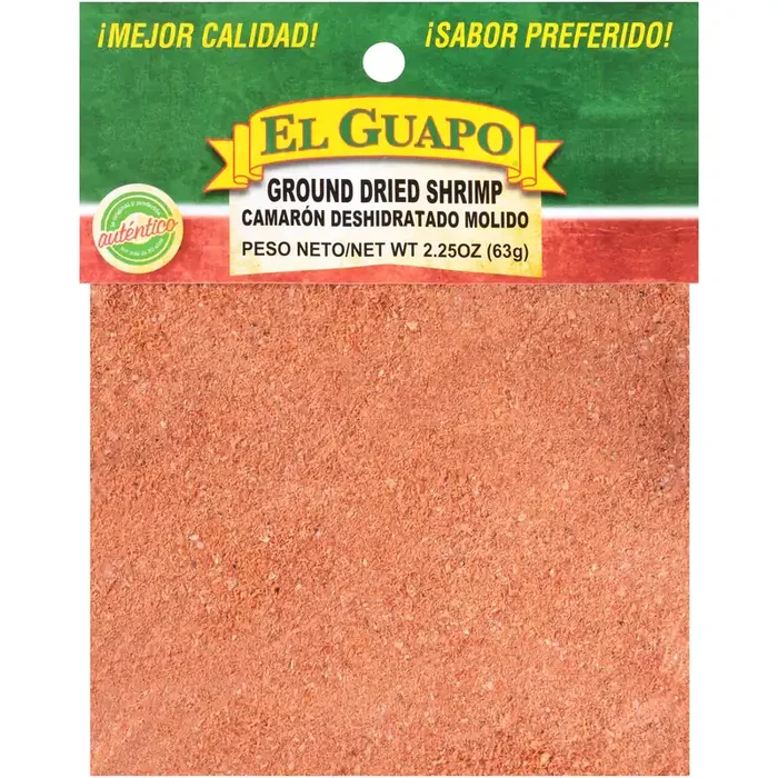 El Guapo Ground Dried Shrimp (Camaron Seco Molido), 2.25 oz