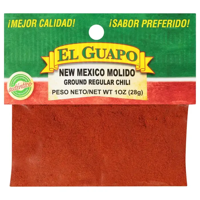 El Guapo Ground New Mexico Chili Powder (Chile Nuevo Mexico Molido), 1 oz