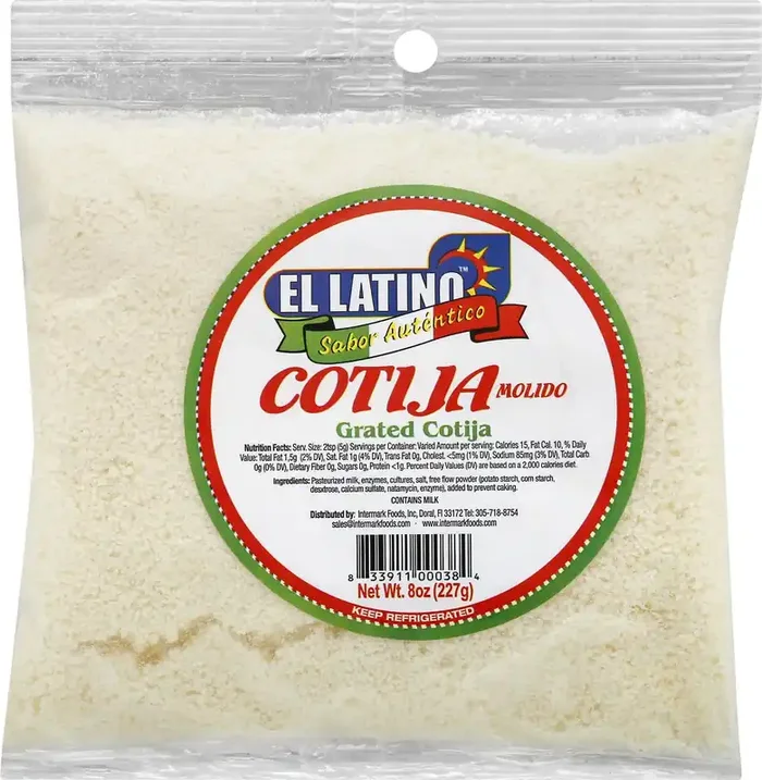 El Latino Cotija Grated Cheese 8 oz