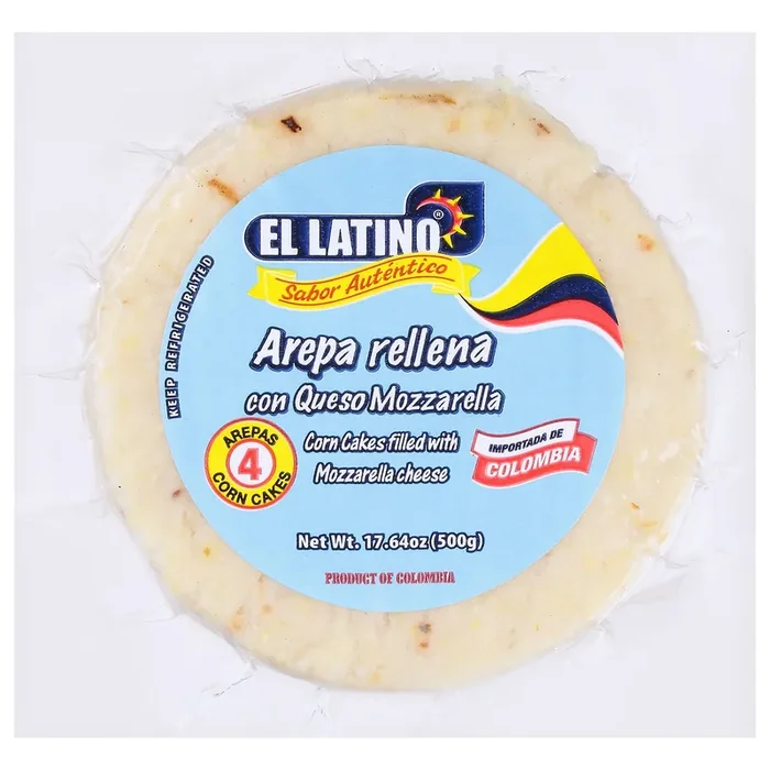 El Latino Mozzarella Cheese Corn Cakes 4 ea