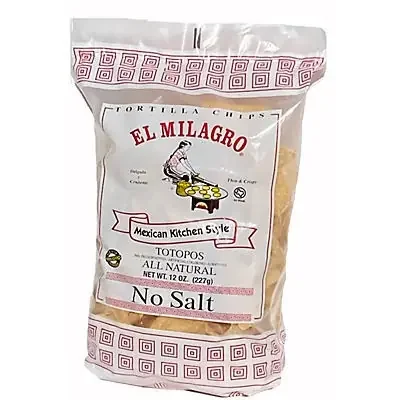 El Milagro No Salt Tortilla Chips
