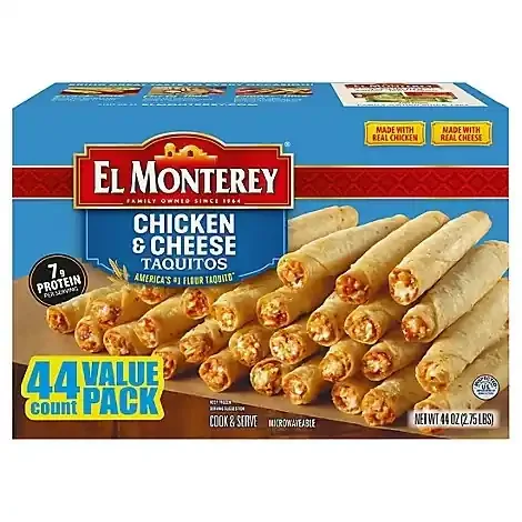 El Monterey Chicken And Cheese Taquito Large Value Pack – 2.75 Lb