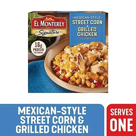 El Monterey Signature Mexican Street Corn And Grilled Chicken Bowl Single Serve – 8 Oz