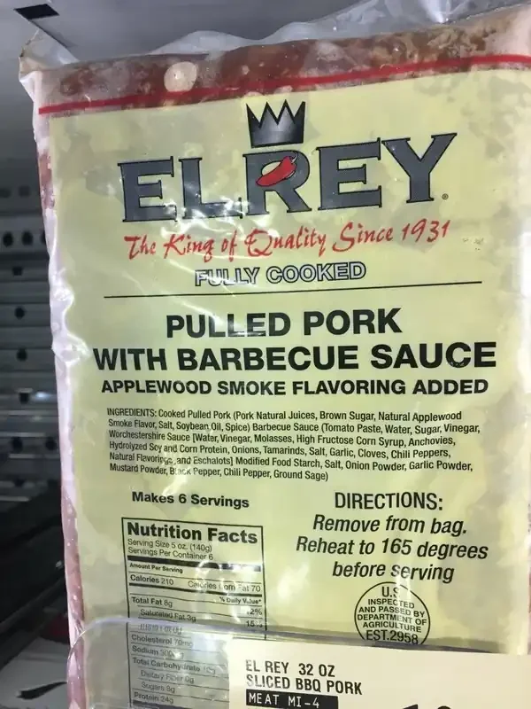 El Rey Sliced BBQ Pork