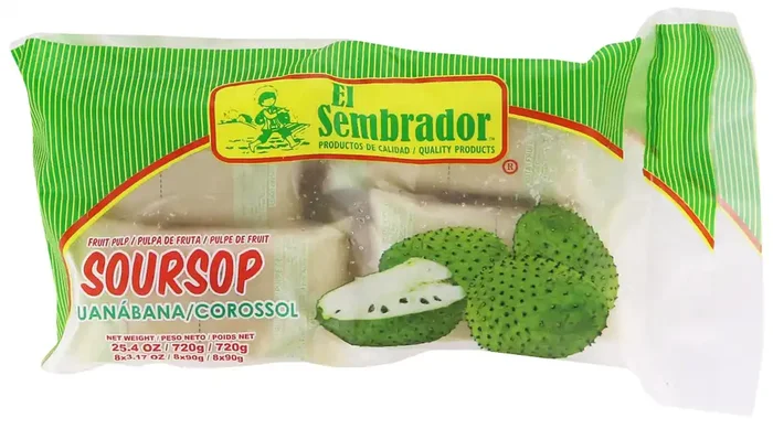 El Sembrador 100% Natural Guanabana Soursop Fruit Pulp