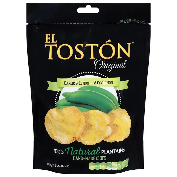 El Toston Original Garlic & Lemon Plantain Chips 6 oz