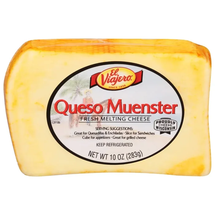 El Viajero Queso Muenster Fresh Melting Cheese 10 oz