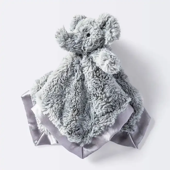 Elephant Small Security Blanket – Gray – Cloud Island™