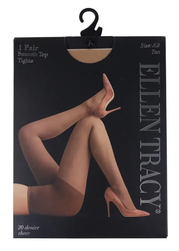 Ellen Tracy® 1pk Smooth Top Tights – Tan
